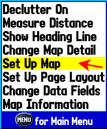 GPSMAP 276 - Set Up Map