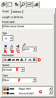 Road parameters