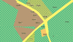 Parcel map loaded into Mapwel software work space